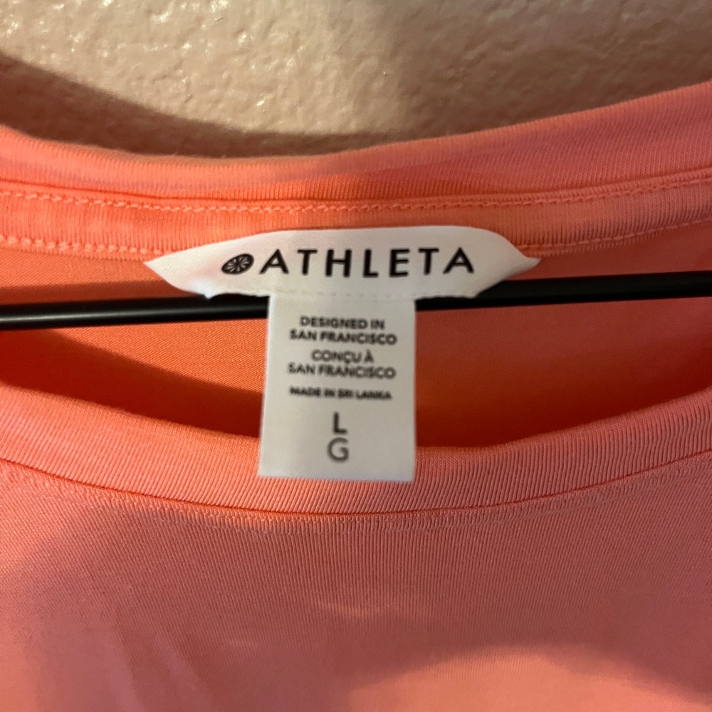 NWOT Athleta Vibrant Coral Tank Top - Picture 4 of 8